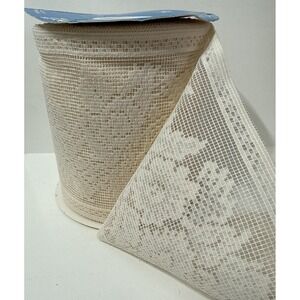 Offray Eggshell 5 5/16" 20-7372 Polyester Lace Trim RN17991 Floral Craft Use 20y